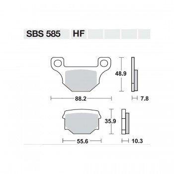 ΤΑΚΑΚΙΑ SBS 585HF FA93 STD FR/RR