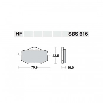 ΤΑΚΑΚΙΑ SBS 616HF FA136 STD FR/RR