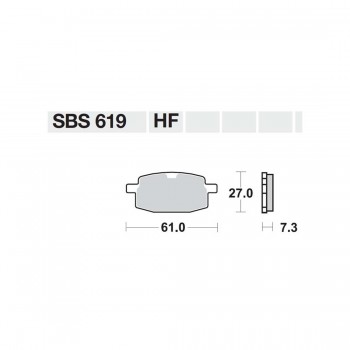 ΤΑΚΑΚΙΑ SBS 619HF FA169 STD FR/RR