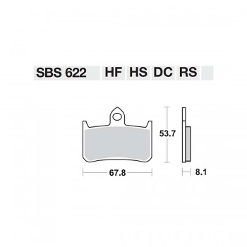 ΤΑΚΑΚΙΑ SBS 622HF FA187 STD FR/RR