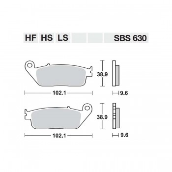 ΤΑΚΑΚΙΑ SBS 630HF FA196 STD FR/RR