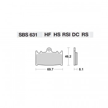 ΤΑΚΑΚΙΑ SBS 631HF FA158 STD FR/RR