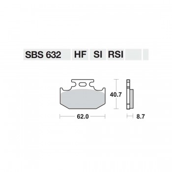 ΤΑΚΑΚΙΑ SBS 632HF FA152 STD FR/RR