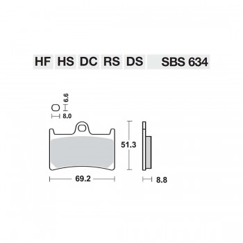 ΤΑΚΑΚΙΑ SBS 634HS FA252-FA380 FR