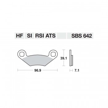 ΤΑΚΑΚΙΑ SBS 642HF FA159 STD FR/RR