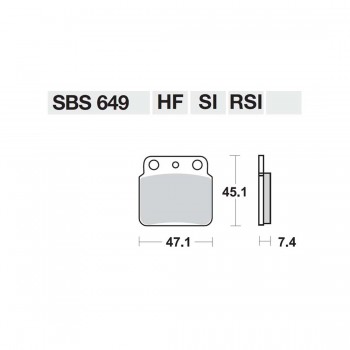 ΤΑΚΑΚΙΑ SBS 649HF FA137 STD STREET FR/RR