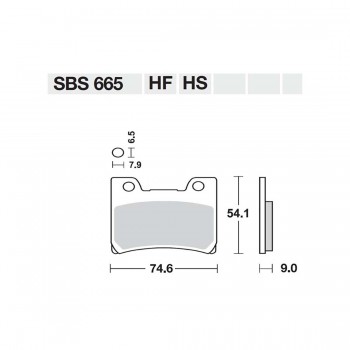 ΤΑΚΑΚΙΑ SBS 665HF FA182 STD FR/RR