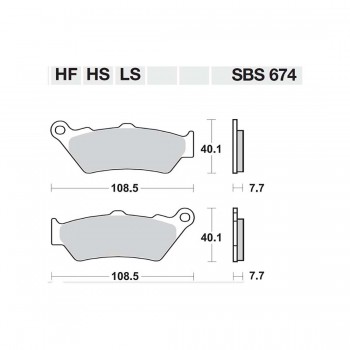 ΤΑΚΑΚΙΑ SBS 674HF FA209-FA209/2 STD FR/RR