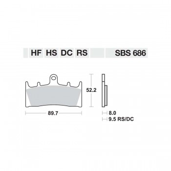 ΤΑΚΑΚΙΑ SBS 686HS FA188 FR