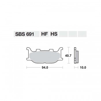 ΤΑΚΑΚΙΑ SBS 691HF FA199 STD FR/RR