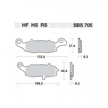 ΤΑΚΑΚΙΑ SBS 705RS FA229 RACING FR