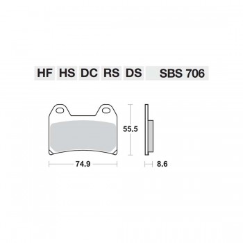 ΤΑΚΑΚΙΑ SBS 706HS FA244 FR TRK502,LEONCINO500,BN302