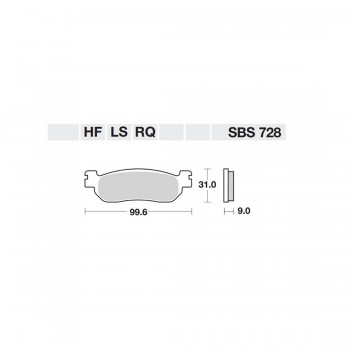 ΤΑΚΑΚΙΑ SBS 728HF FA275 STD FR/RR