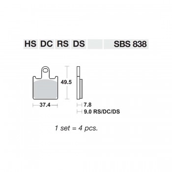 ΤΑΚΑΚΙΑ SBS 838HS FA417 FR