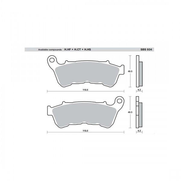 ΤΑΚΑΚΙΑ SBS 934H.HS FA??? HARLEY DAVIDSON XL883/1200