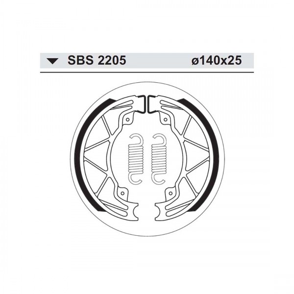 ΣΙΑΓΩΝΕΣ SBS 2205/816 RUNNER FX125/150/200,FLY 4T 50/100/150