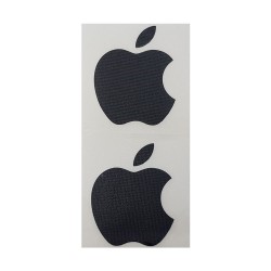 Αυτοκόλλητο Logo Apple 2τμχ Χρώμα Μαύρο 13x6