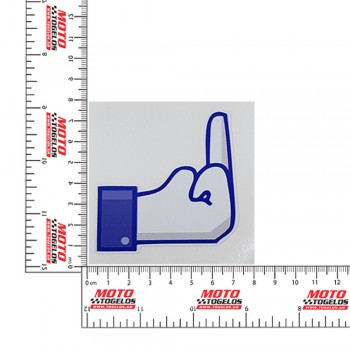 Αυτοκόλλητο Facebook Middle Finger 8x8