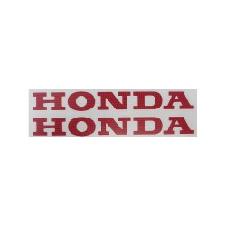 Αυτοκόλλητο Honda Διπλό Ανάγλυφο Χρώμα Κόκκινο 10x3cm