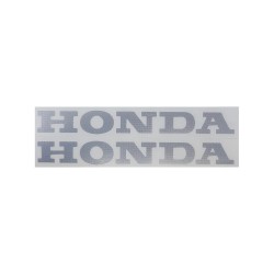 Αυτοκόλλητο Honda Διπλό Ανάγλυφο Χρώμα Ασημί 10x3cm