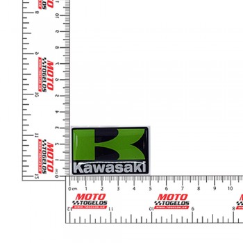 Αυτοκόλλητο Κρύσταλλο Kawasaki Logo Χρώμα Πράσινο 5x3