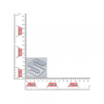 Αυτοκόλλητο Κρύσταλλο Suzuki Logo Χρώμα Νίκελ 5x5