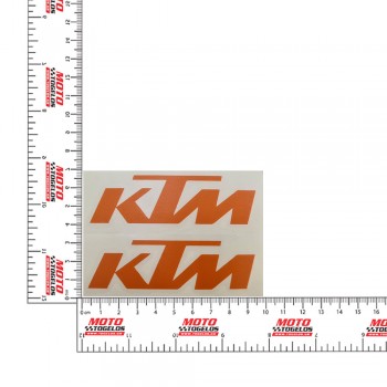 Αυτοκόλλητο KTM 10x7cm Χρώμα Πορτοκαλί Stickerspar