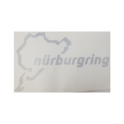 Αυτοκόλλητο Ανάγλυφο Nurburgring Χρώμα Ασημί 7x11