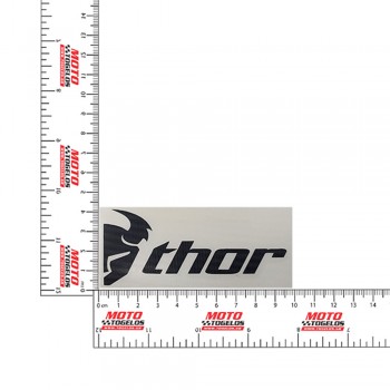 Αυτοκόλλητο Ανάγλυφο Thor Logo Χρώμα Μαύρο 4x10