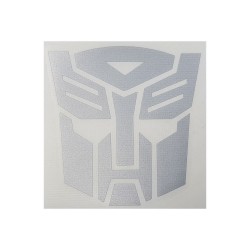 Αυτοκόλλητο Ανάγλυφο Transformers Χρώμα Ασημί 9x9