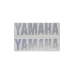 Αυτοκόλλητο Yamaha Διπλό Ανάγλυφο Χρώμα Ασημί 8x5cm