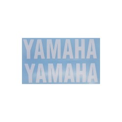 Αυτοκόλλητο Yamaha Διπλό Ανάγλυφο Χρώμα Άσπρο 8x5cm