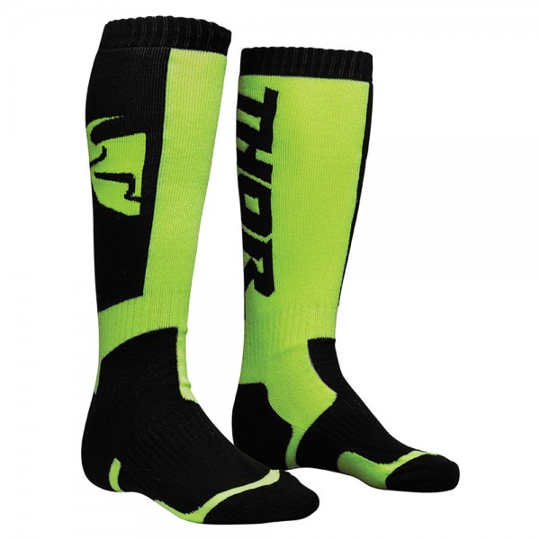 Thor MX Sock Black Lime