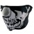 FACE MASK- HALF CHROME SKULL