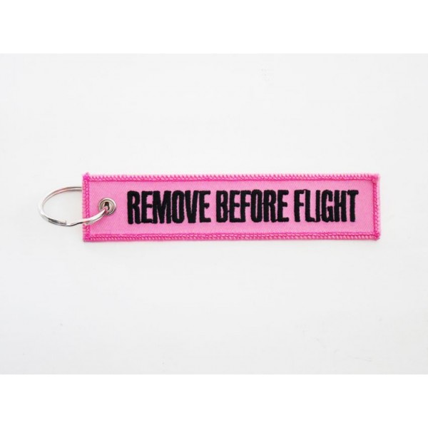 ΜΠΡΕΛΟΚ ΜΟΤΟ REMOVE BEFORE FLIGHT ΡΟΖ ΜΑΥΡΟ